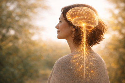 equilibre-nerveux-femme-sereine Système nerveux équilibré, femme sereine